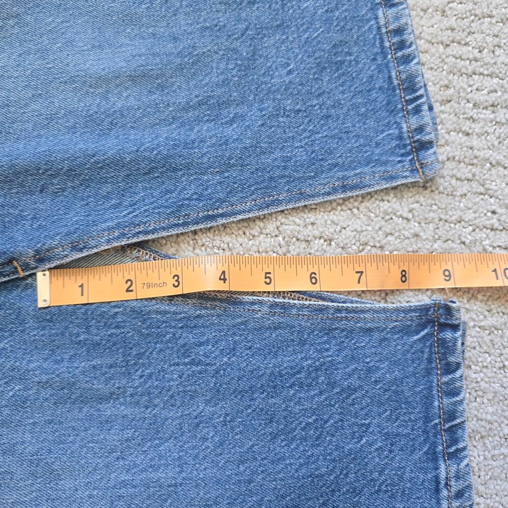 Lucky Brand Classic Pencil Denim Midi Skirt Size 26 Stretch Split Front/ Back - Picture 10 of 10